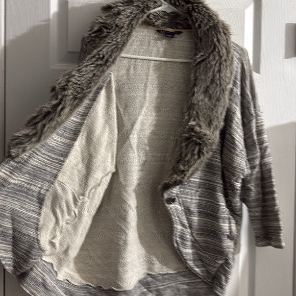 Armani Exchange A | X Size medium jacket coat cardigan fuzzy sweater jacket AX - Picture 7 of 10